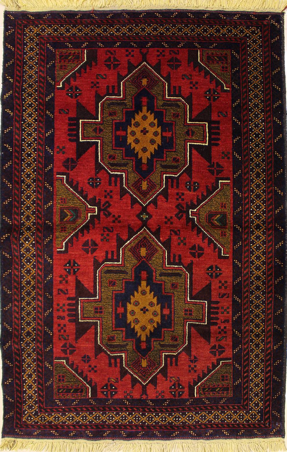 2'10"x4'11" Baloochi Tribal Afghani Design