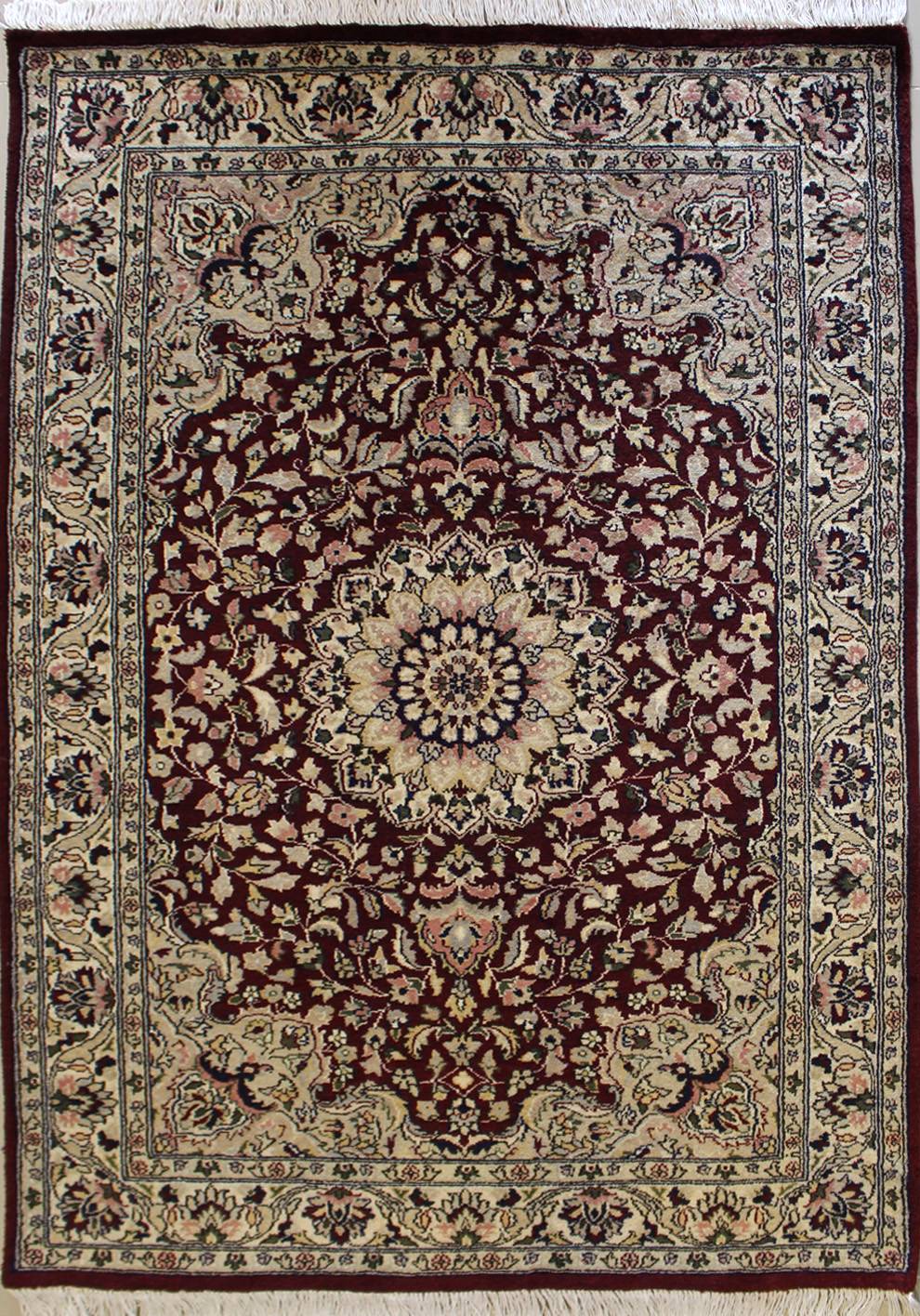 3'11"x6'2" Floral Design Red, Rust Color