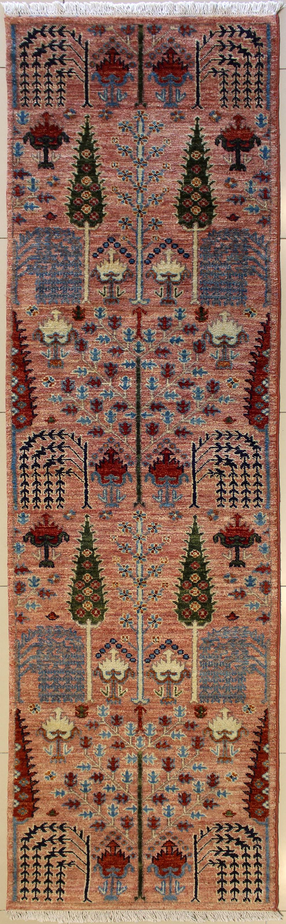 2'2 x 4'7 Double Knot Ziegler Chobi Design Area Rug with Wool Pile an Authentic Hand Knotted Chobi Ziegler Rug Made with Vegetable Dyes a 2x5 Small Rug 